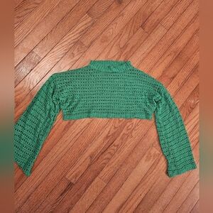 SHEIN Green Knit Crop Top